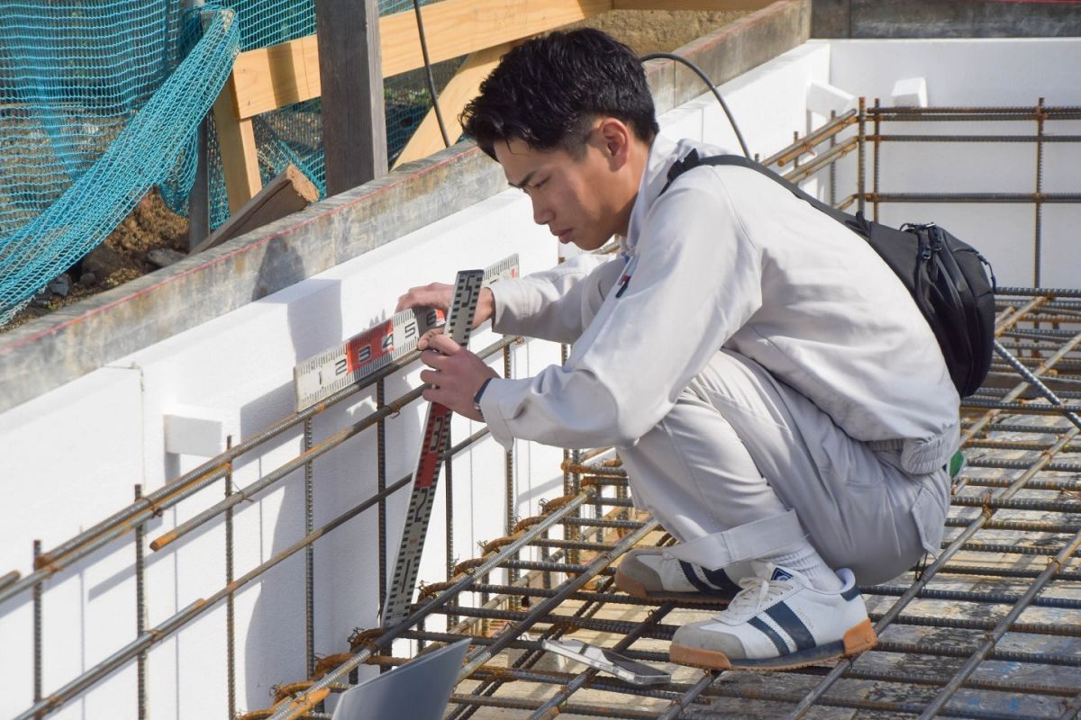 福岡県福岡市城南区11　注文住宅建築現場リポート②　～基礎工事・配筋検査～