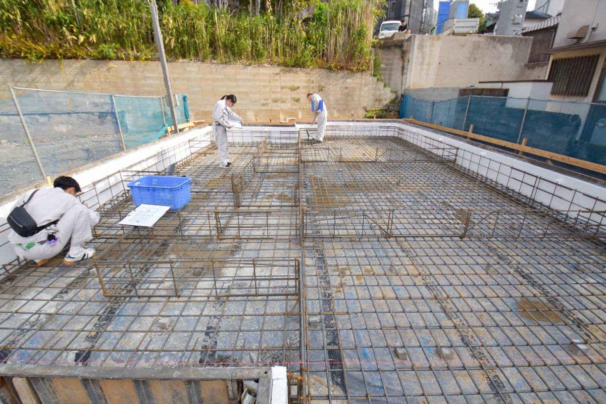 「福岡市城南区11」注文住宅現場リポート②【基礎工事】【配筋検査】