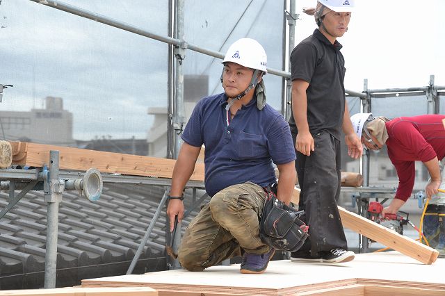 福岡市東区05　注文住宅建築現場リポート⑥　～上棟式～