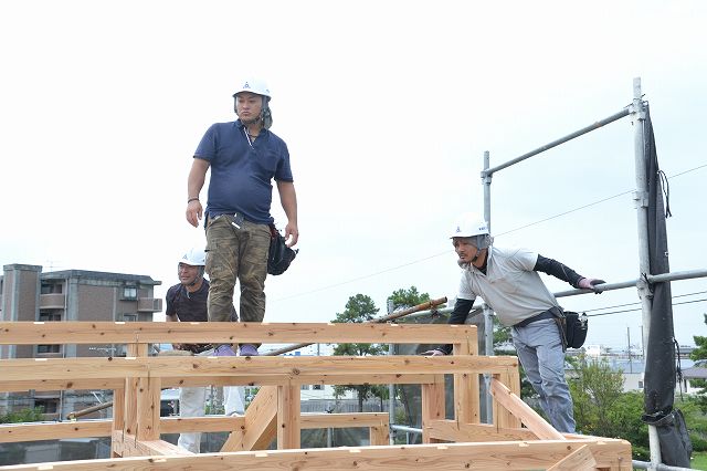 福岡市東区05　注文住宅建築現場リポート⑥　～上棟式～