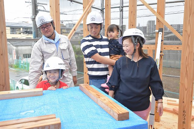 福岡市東区05　注文住宅建築現場リポート⑥　～上棟式～