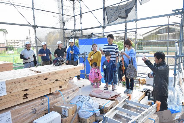 福岡市東区05　注文住宅建築現場リポート⑥　～上棟式～