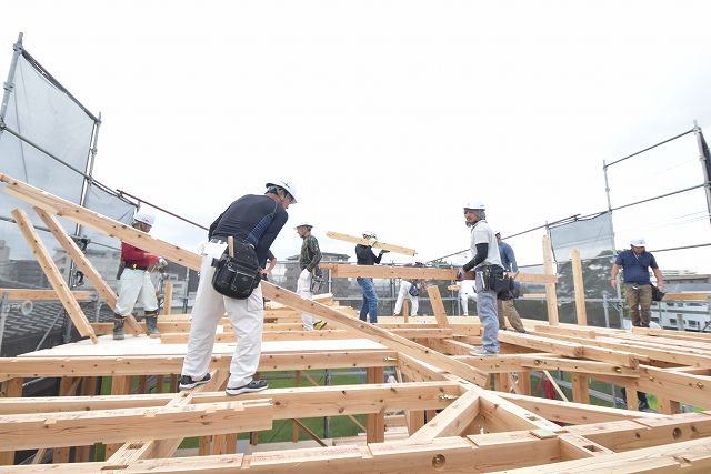 福岡市東区05　注文住宅建築現場リポート⑥　～上棟式～