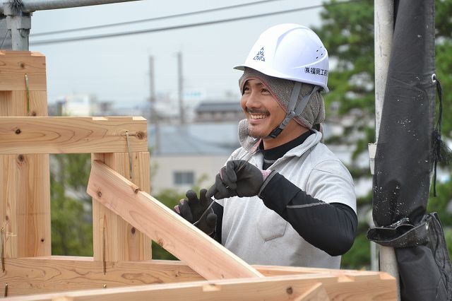 福岡市東区05　注文住宅建築現場リポート⑥　～上棟式～