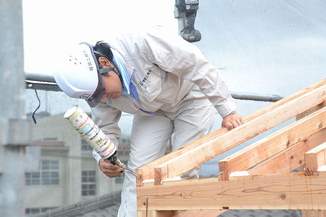 福岡市東区05　注文住宅建築現場リポート⑥　～上棟式～