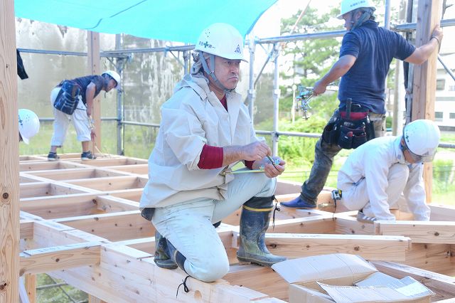 福岡市東区05　注文住宅建築現場リポート⑥　～上棟式～