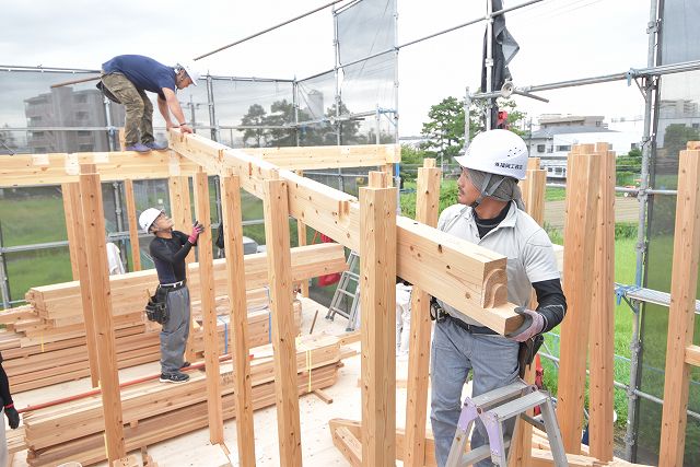 福岡市東区05　注文住宅建築現場リポート⑥　～上棟式～