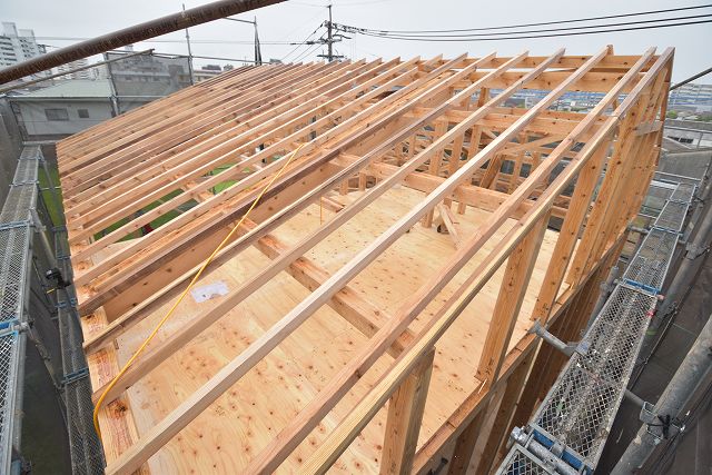 「福岡市東区05」注文住宅現場リポート⑥【上棟式】