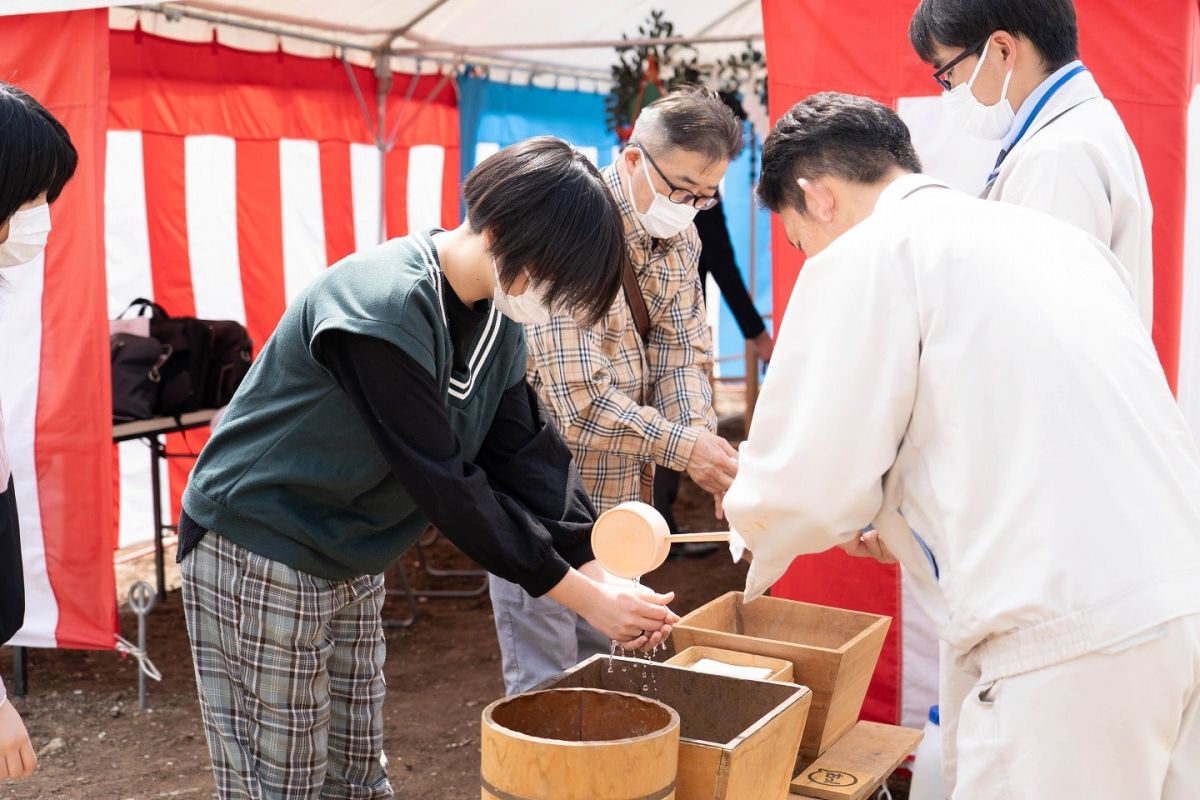 福岡市南区28　注文住宅建築現場リポート①　～地鎮祭～