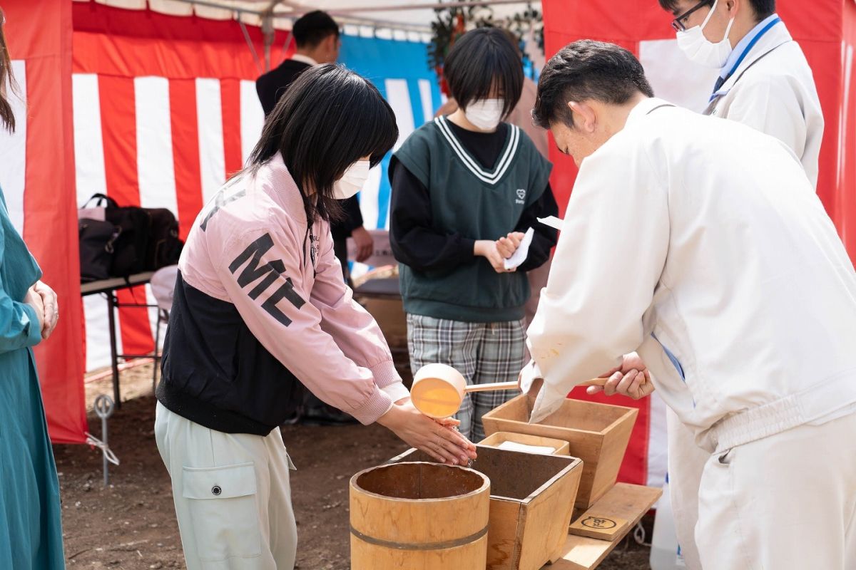 福岡市南区28　注文住宅建築現場リポート①　～地鎮祭～