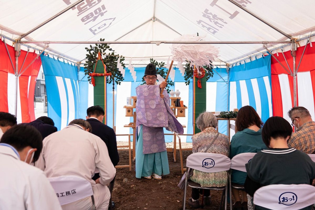 福岡市南区28　注文住宅建築現場リポート①　～地鎮祭～