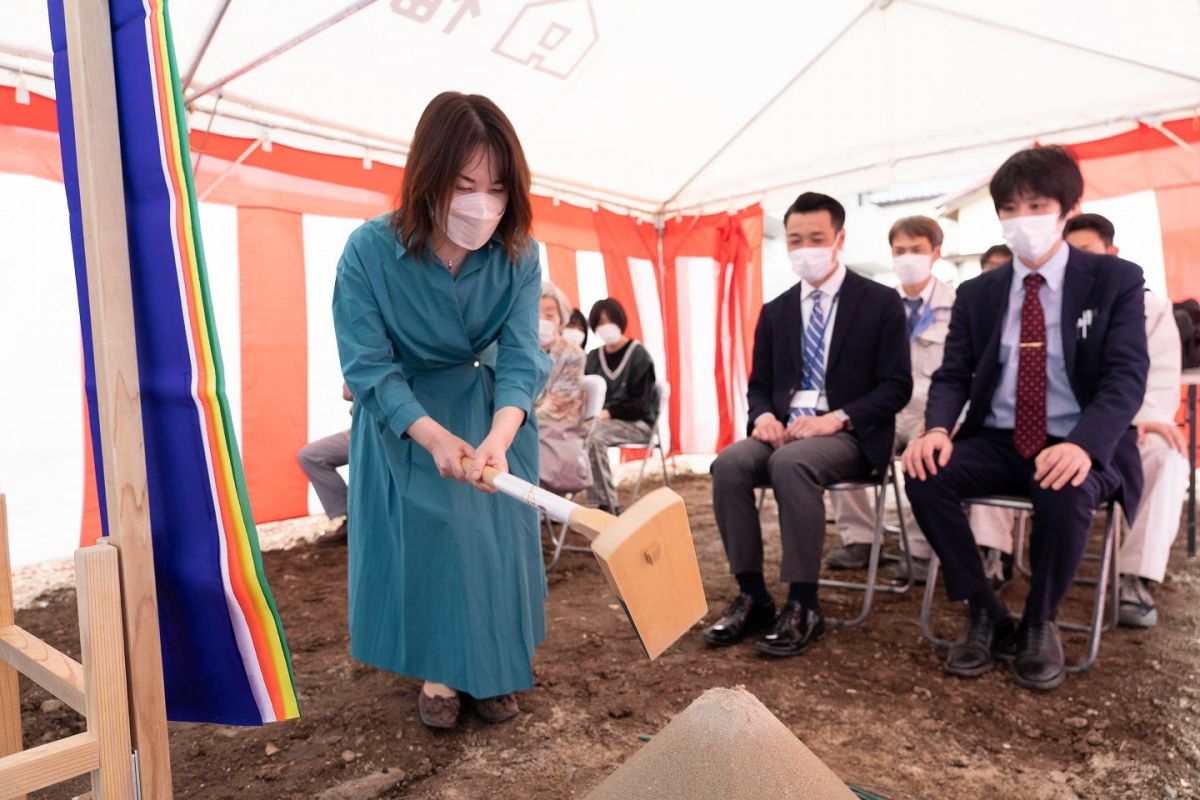 福岡市南区28　注文住宅建築現場リポート①　～地鎮祭～