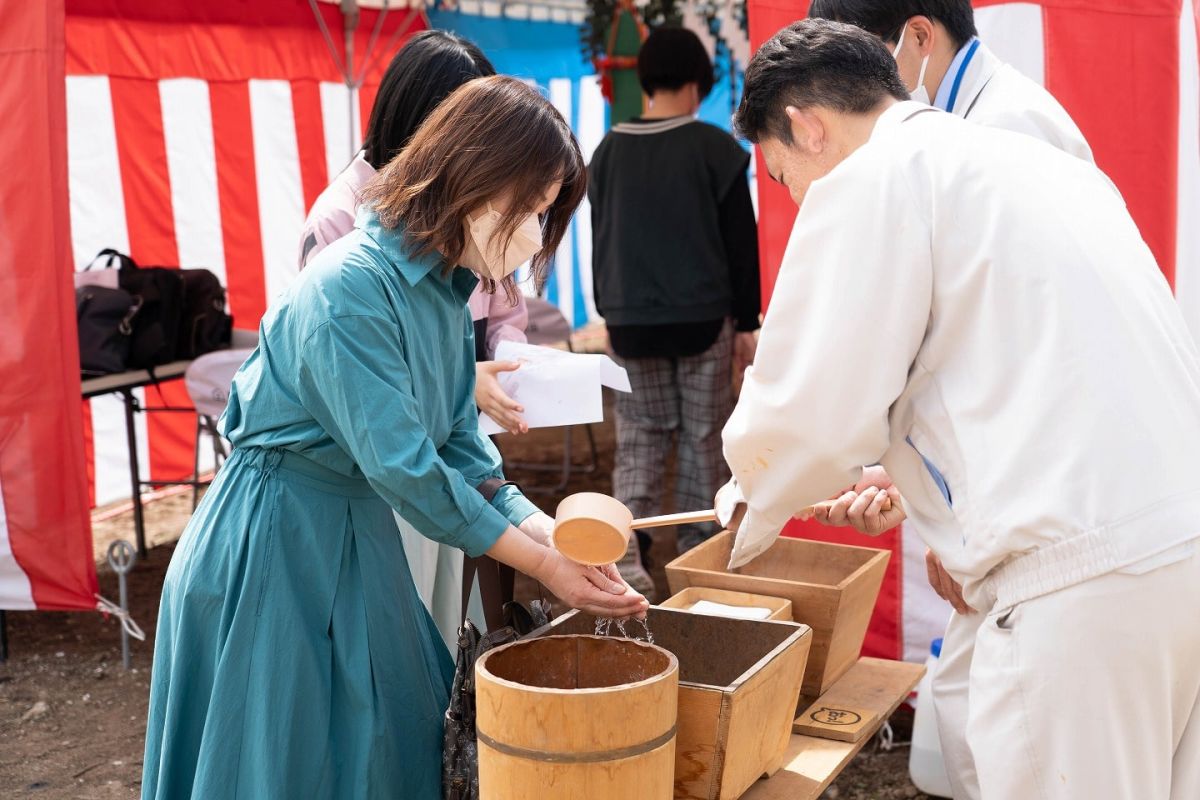 福岡市南区28　注文住宅建築現場リポート①　～地鎮祭～