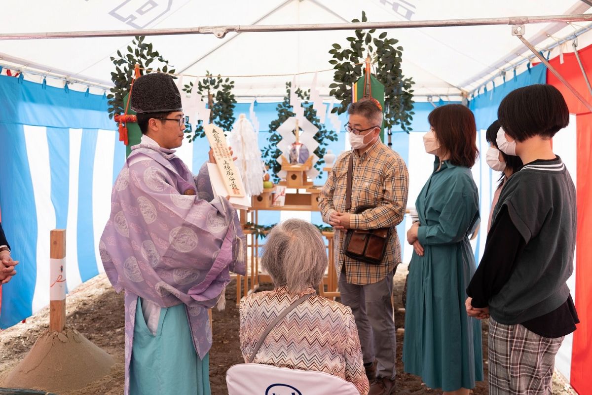 福岡市南区28　注文住宅建築現場リポート①　～地鎮祭～