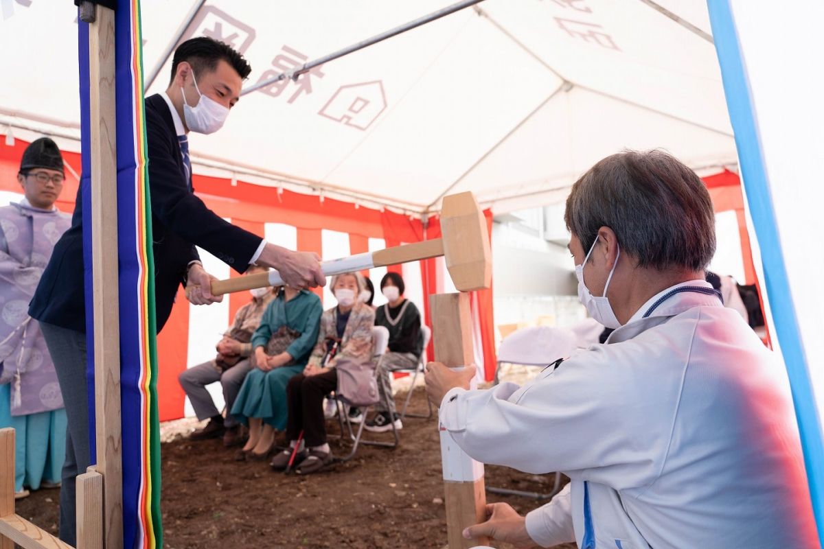 福岡市南区28　注文住宅建築現場リポート①　～地鎮祭～