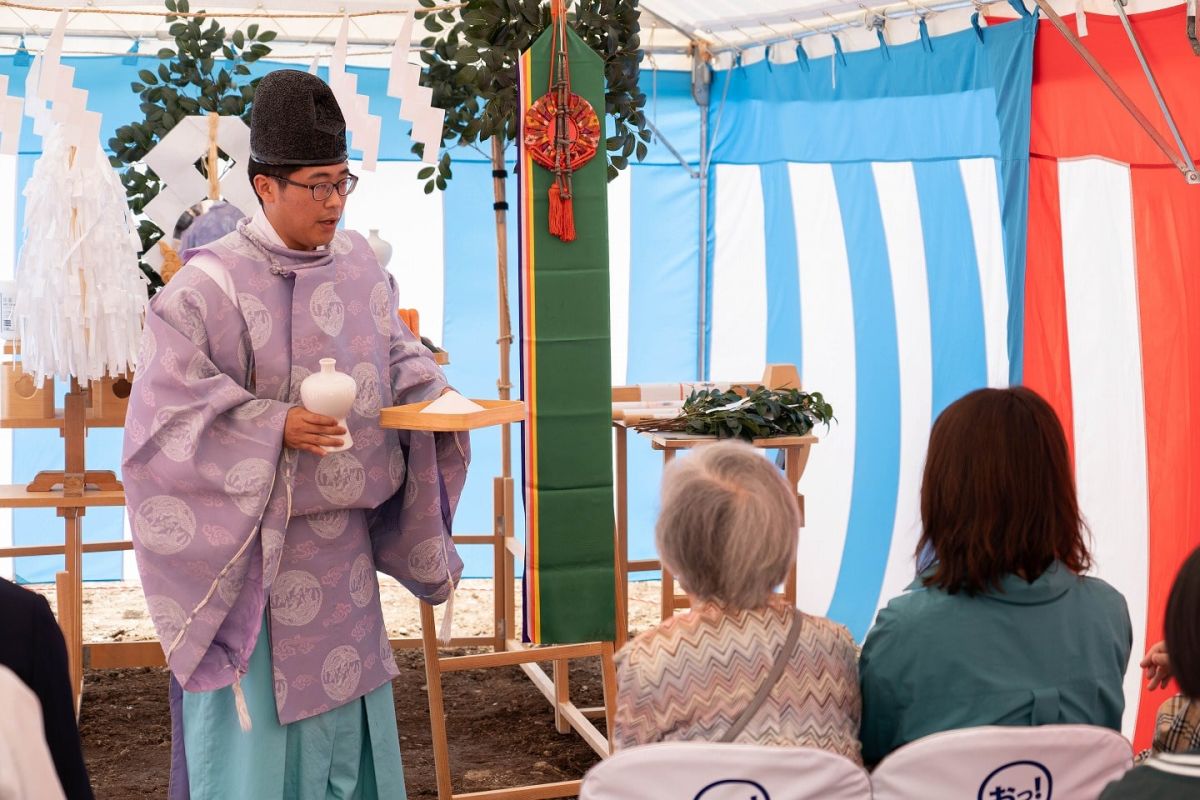 福岡市南区28　注文住宅建築現場リポート①　～地鎮祭～