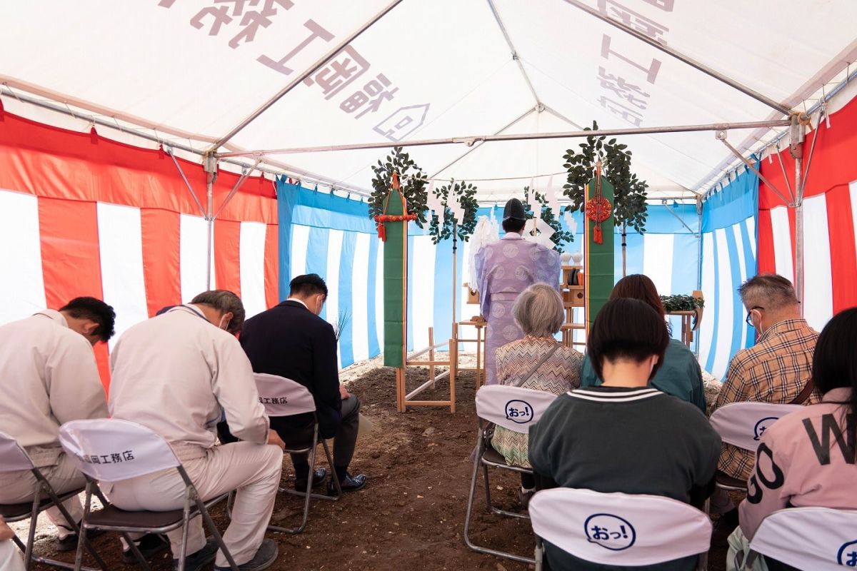 福岡市南区28　注文住宅建築現場リポート①　～地鎮祭～