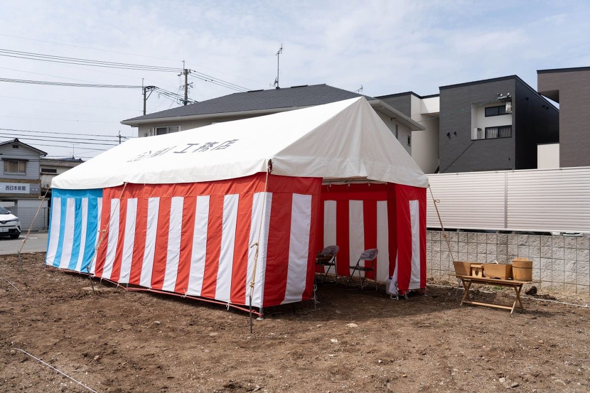 福岡市南区28　注文住宅建築現場リポート①　～地鎮祭～