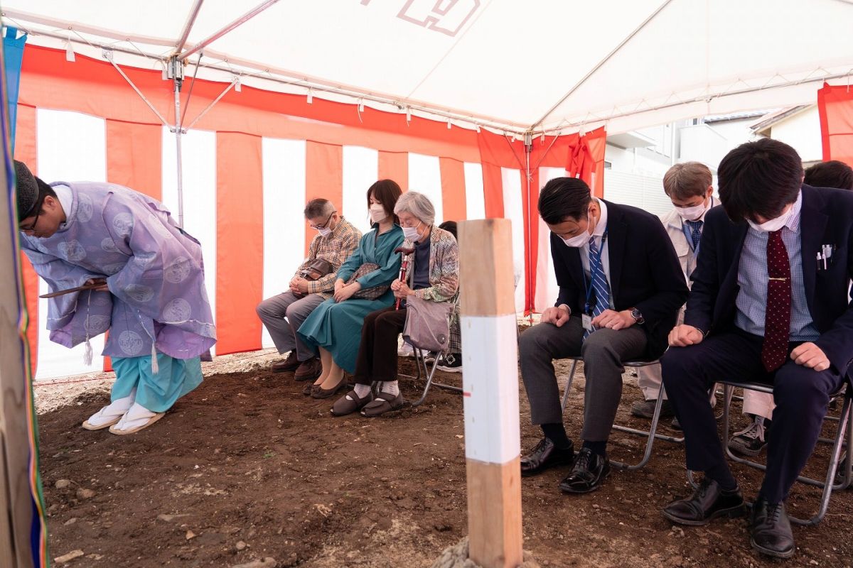 福岡市南区28　注文住宅建築現場リポート①　～地鎮祭～