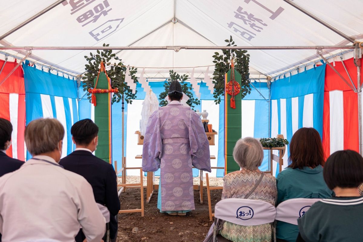 福岡市南区28　注文住宅建築現場リポート①　～地鎮祭～