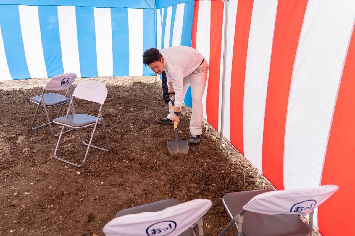 福岡市南区28　注文住宅建築現場リポート①　～地鎮祭～