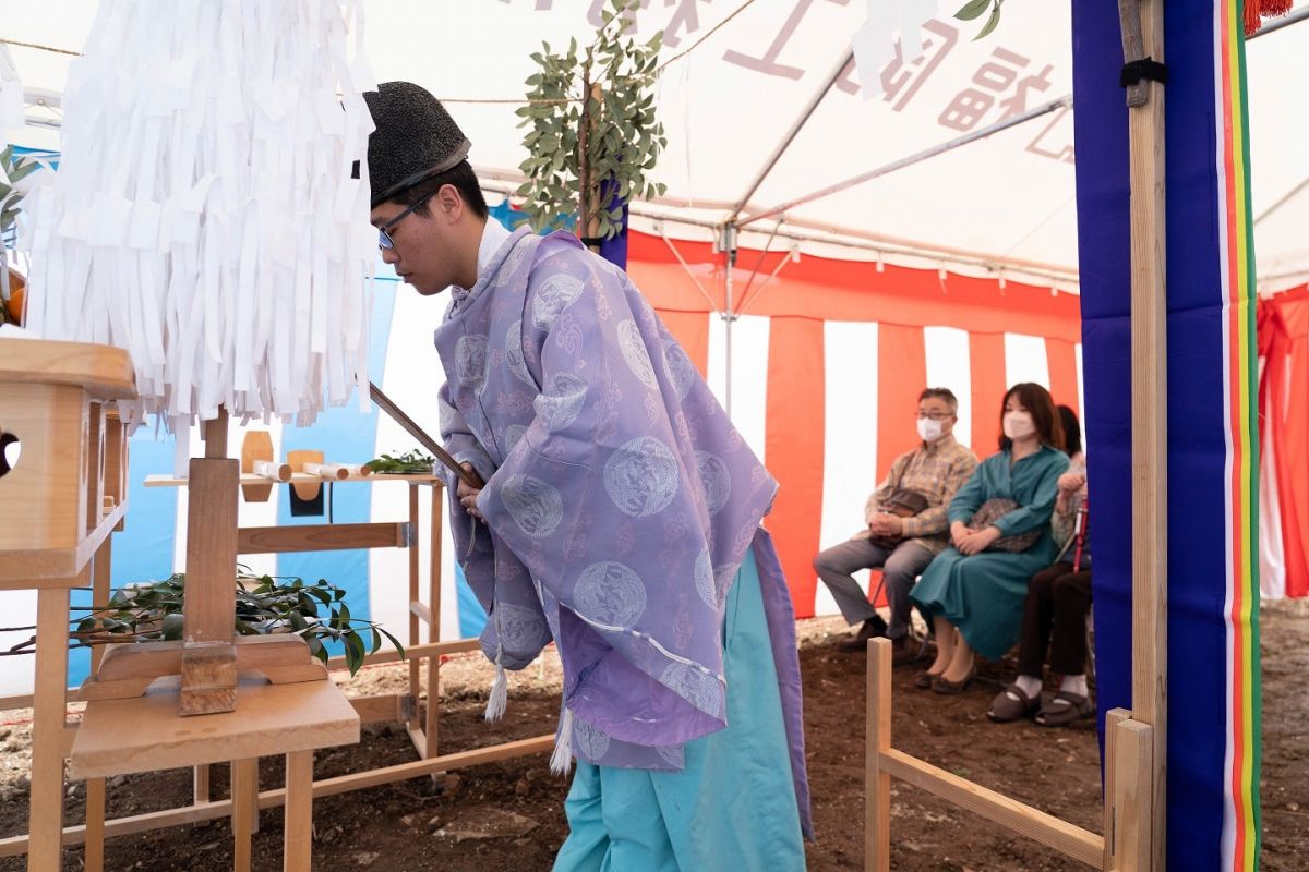 福岡市南区28　注文住宅建築現場リポート①　～地鎮祭～