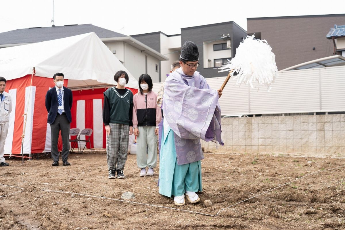 福岡市南区28　注文住宅建築現場リポート①　～地鎮祭～