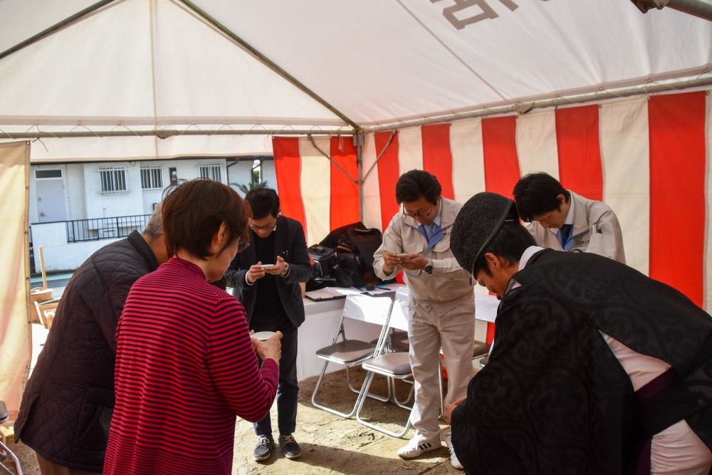 「福岡市早良区飯倉01」注文住宅現場リポート①【地鎮祭】