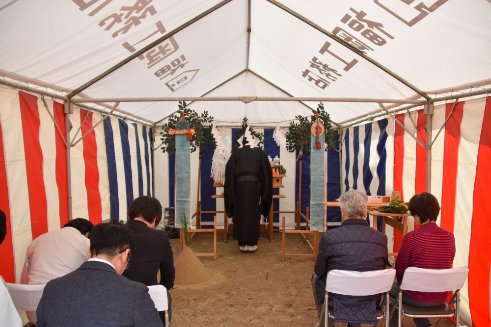 福岡市早良区飯倉01　注文住宅現場リポート①　～地鎮祭～