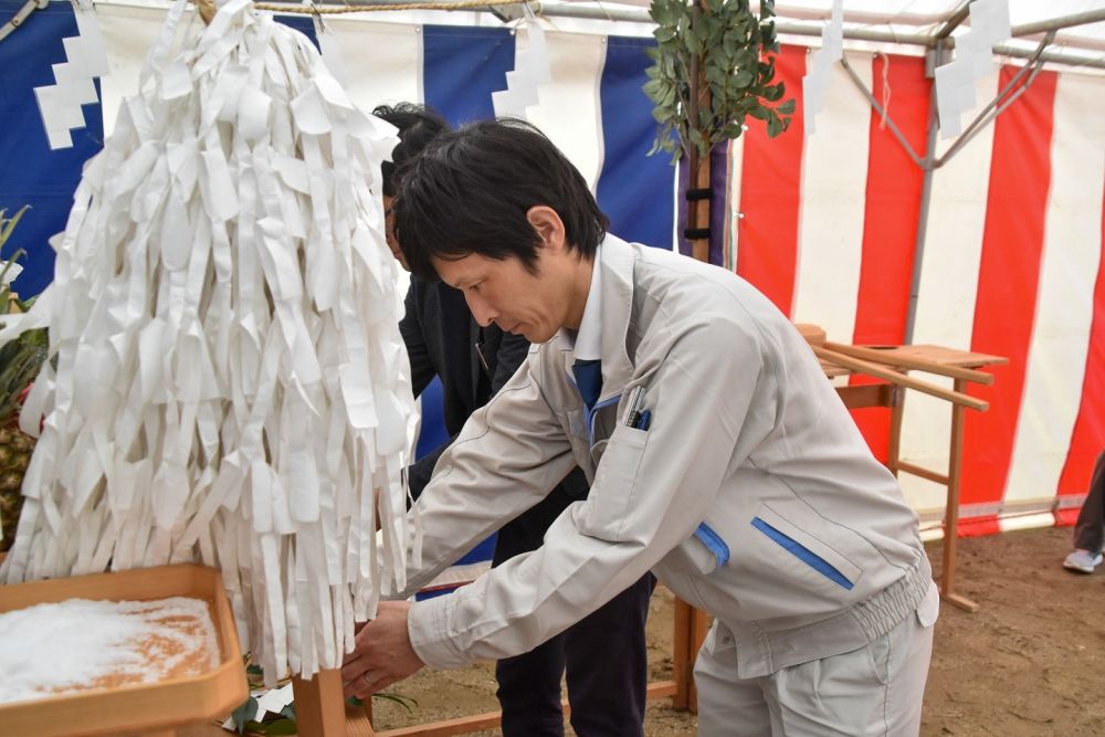 福岡市早良区飯倉01　注文住宅現場リポート①　～地鎮祭～