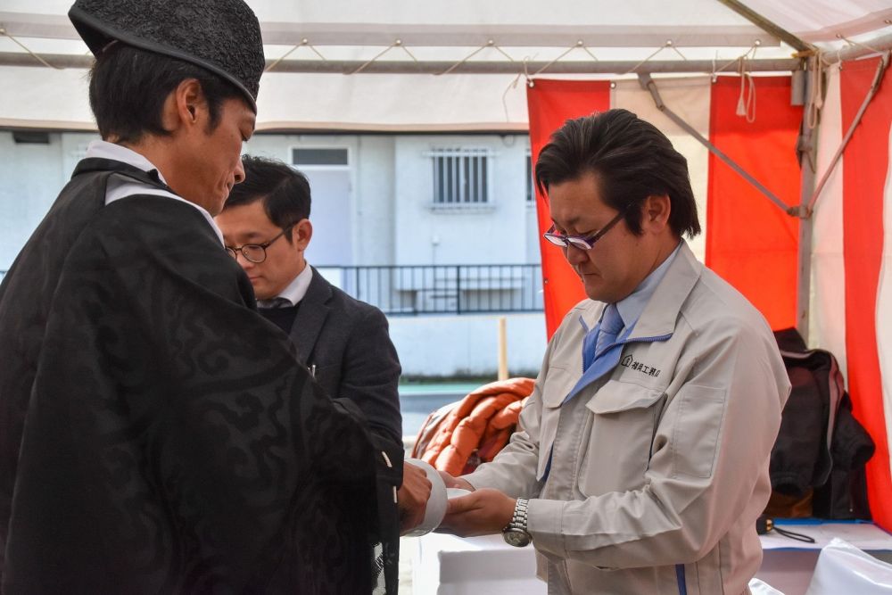 「福岡市早良区飯倉01」注文住宅現場リポート①【地鎮祭】