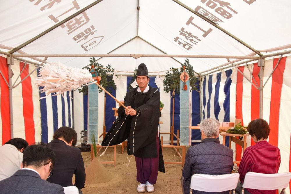 福岡市早良区飯倉01　注文住宅現場リポート①　～地鎮祭～