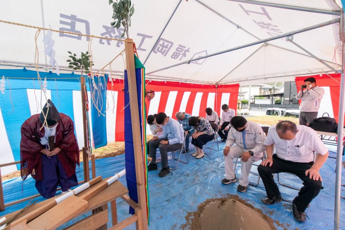 福岡県北九州市八幡西区01　注文住宅建築現場リポート①　～地鎮祭～