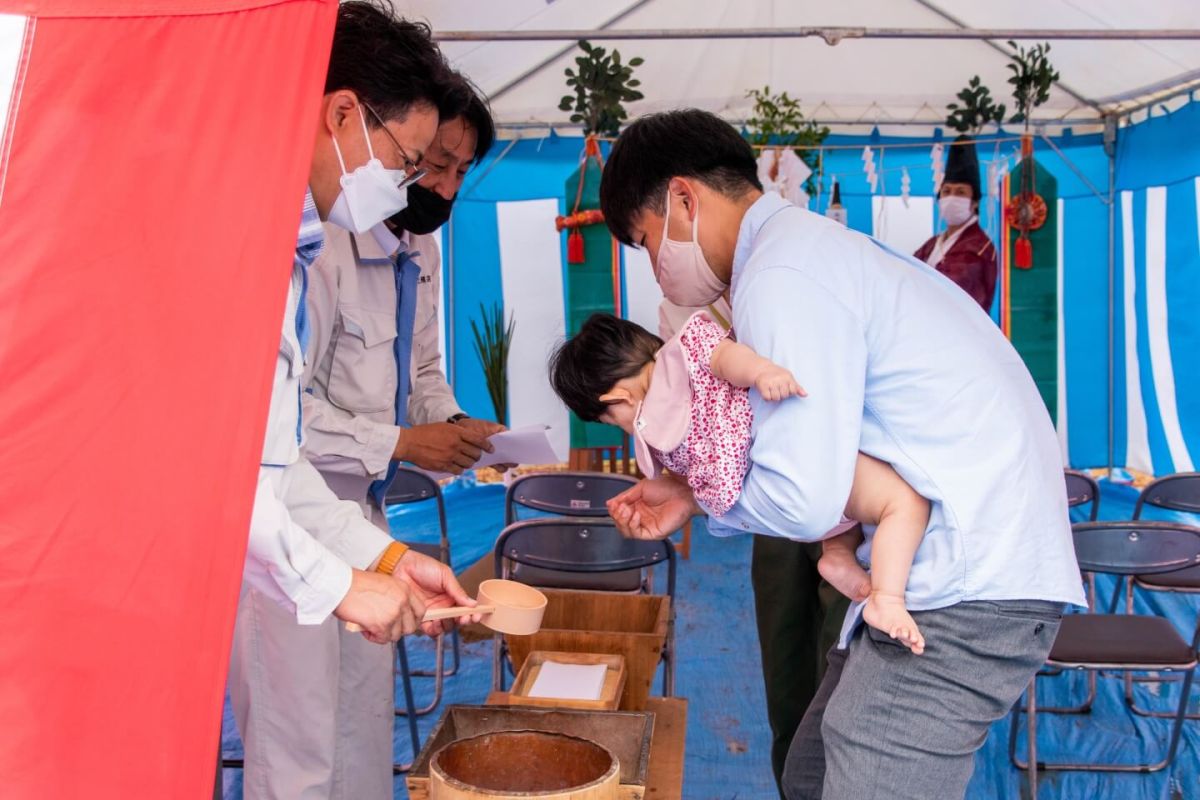 「北九州市八幡西区01」注文住宅現場リポート①【地鎮祭】
