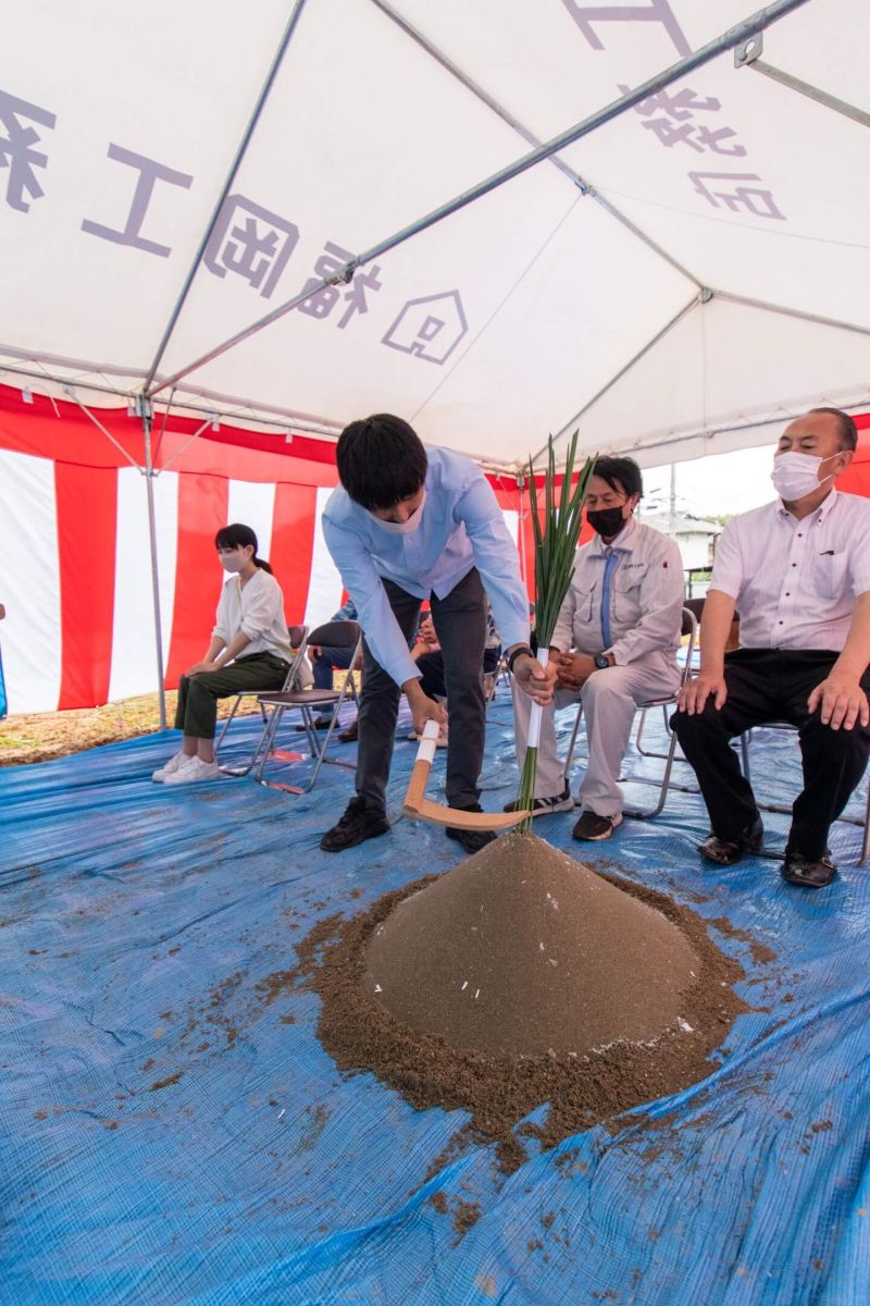 「北九州市八幡西区01」注文住宅現場リポート①【地鎮祭】
