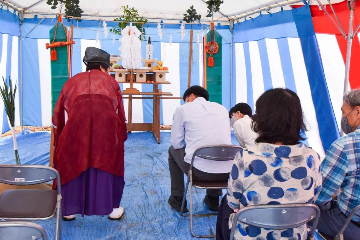 「北九州市八幡西区01」注文住宅現場リポート①【地鎮祭】