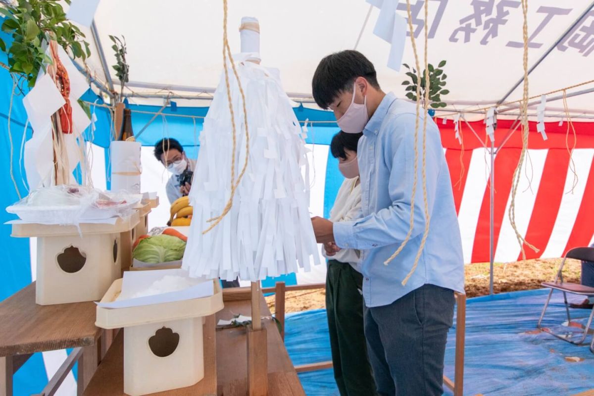 福岡県北九州市八幡西区01　注文住宅建築現場リポート①　～地鎮祭～