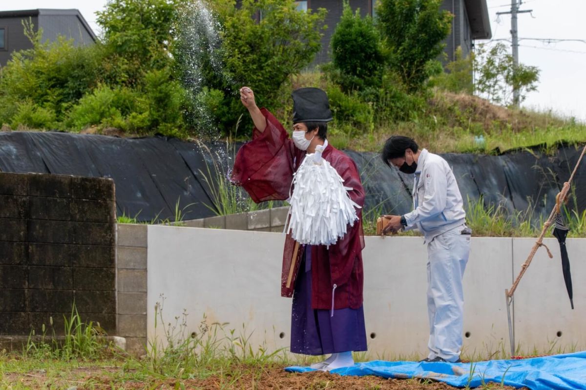 「北九州市八幡西区01」注文住宅現場リポート①【地鎮祭】