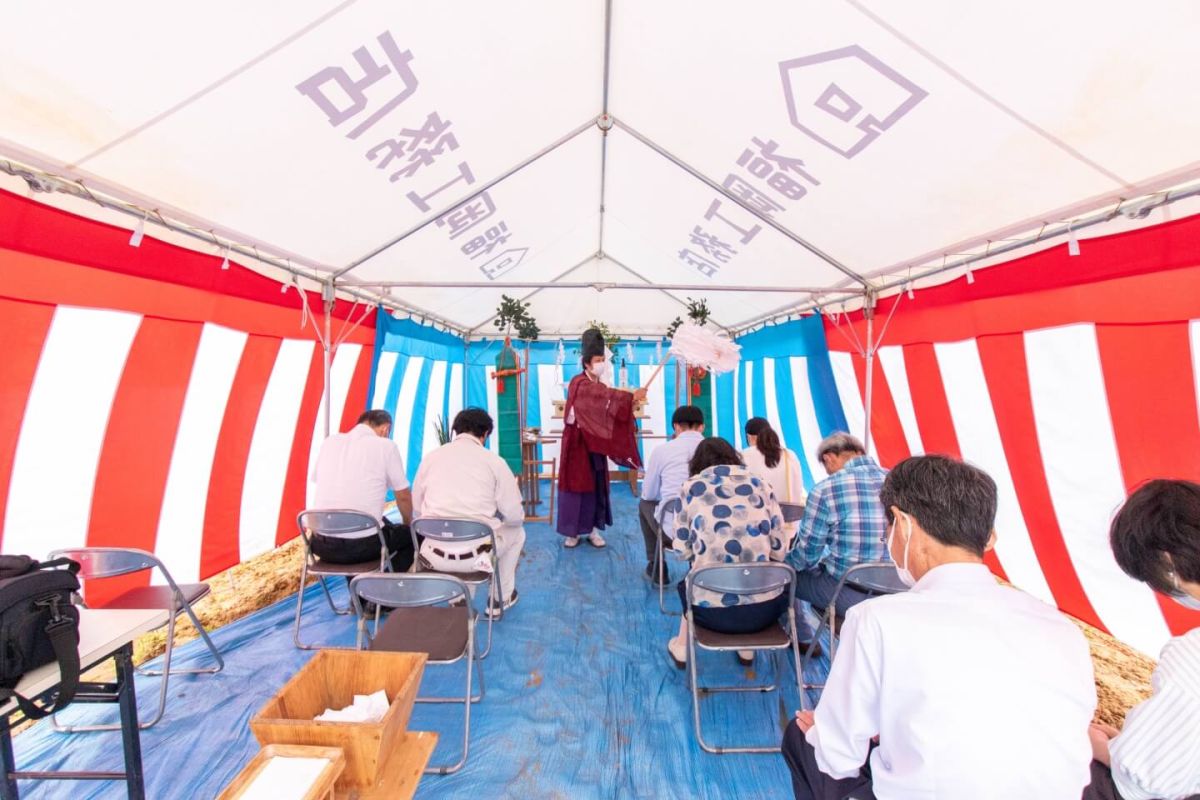 「北九州市八幡西区01」注文住宅現場リポート①【地鎮祭】