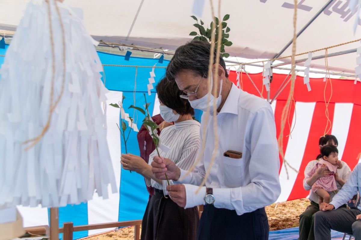 「北九州市八幡西区01」注文住宅現場リポート①【地鎮祭】