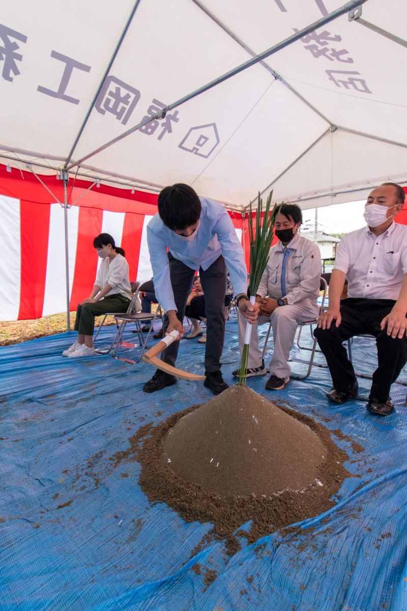 福岡県北九州市八幡西区01　注文住宅建築現場リポート①　～地鎮祭～