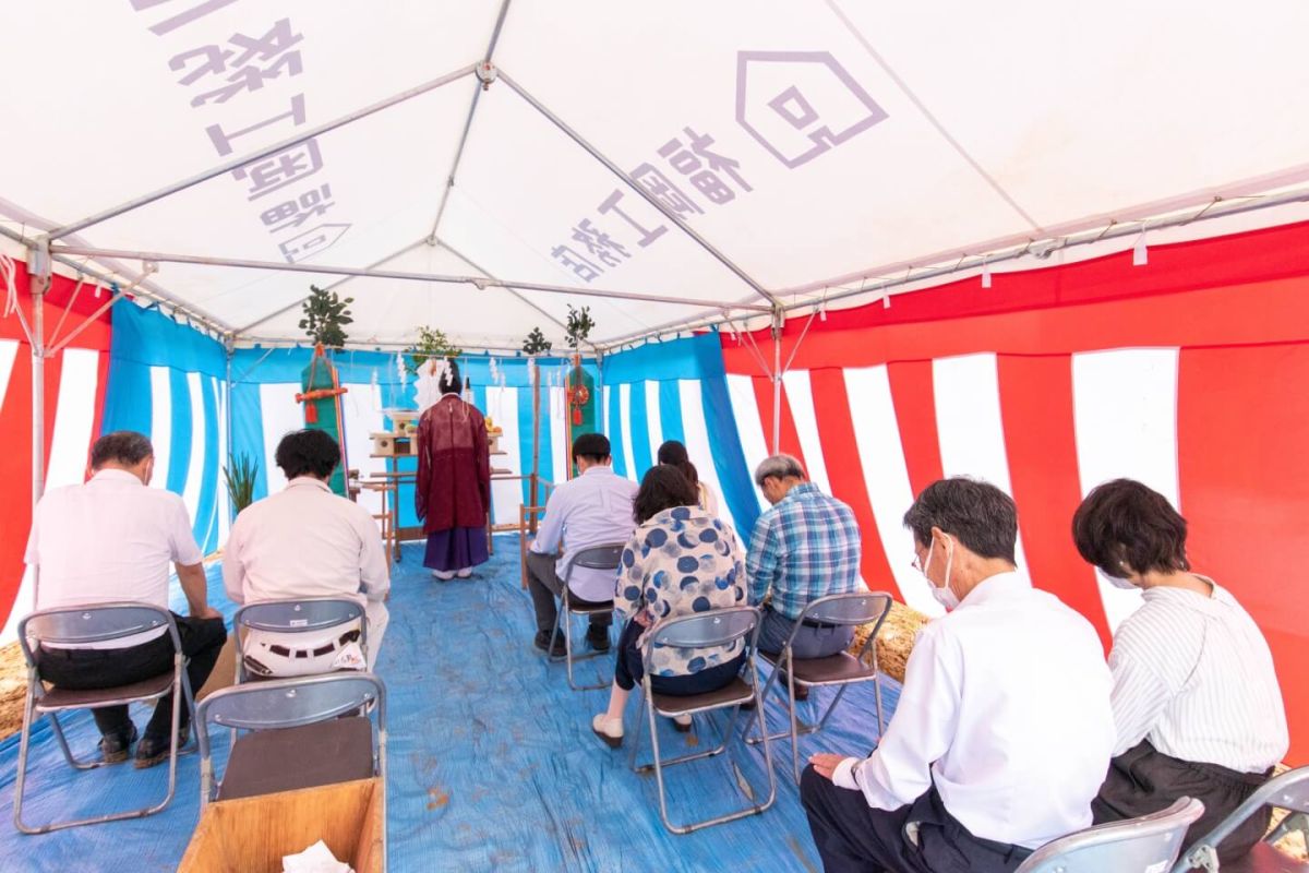 福岡県北九州市八幡西区01　注文住宅建築現場リポート①　～地鎮祭～