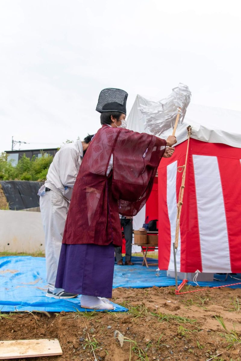 「北九州市八幡西区01」注文住宅現場リポート①【地鎮祭】
