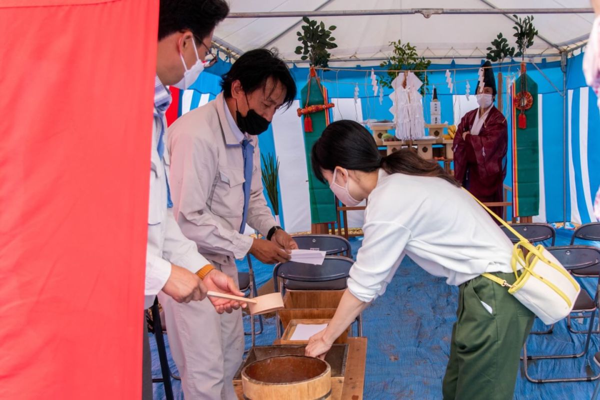 「北九州市八幡西区01」注文住宅現場リポート①【地鎮祭】