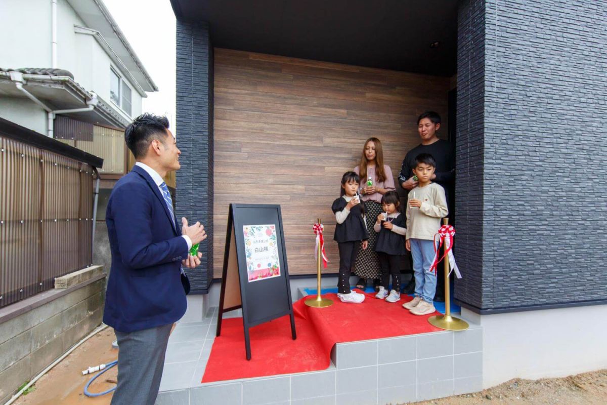 福岡県筑紫野市14　注文住宅建築現場リポート⑦　～お引き渡し式〜