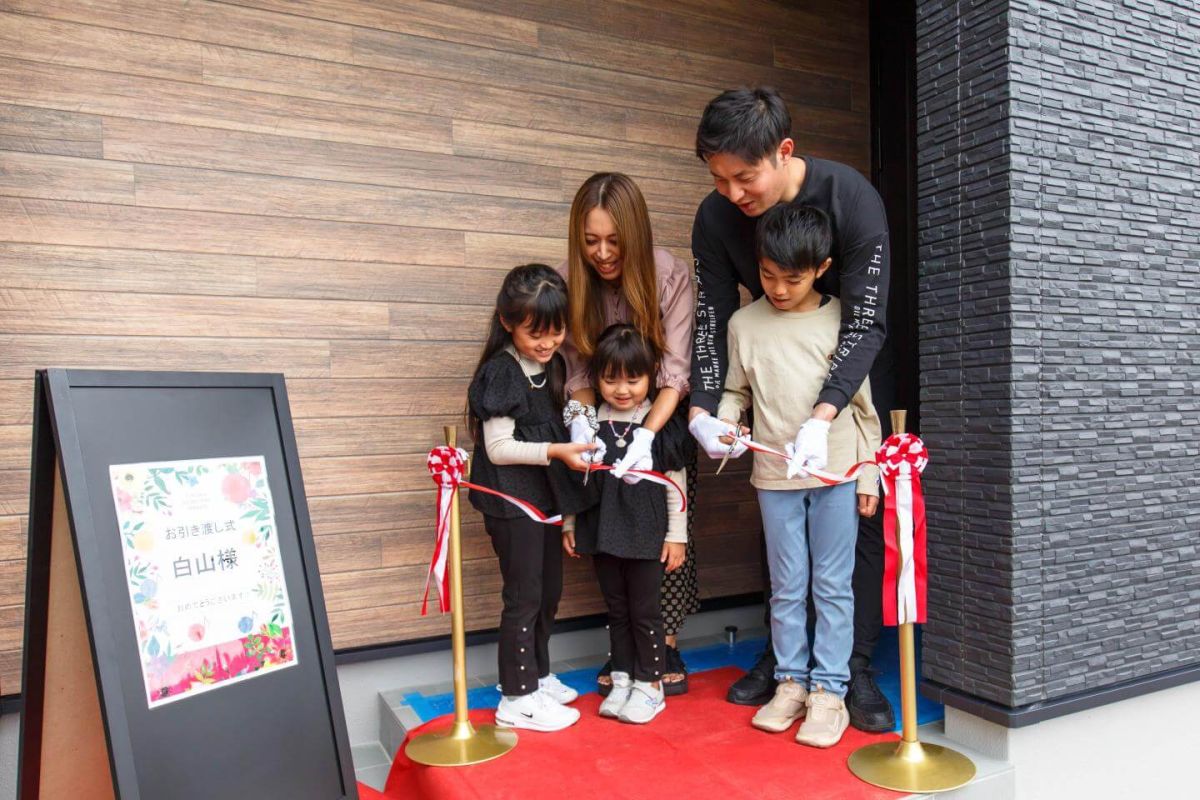 福岡県筑紫野市14　注文住宅建築現場リポート⑦　～お引き渡し式〜