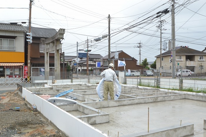 「福津市宮司元町01」注文住宅現場リポート③【基礎工事】【給排水】