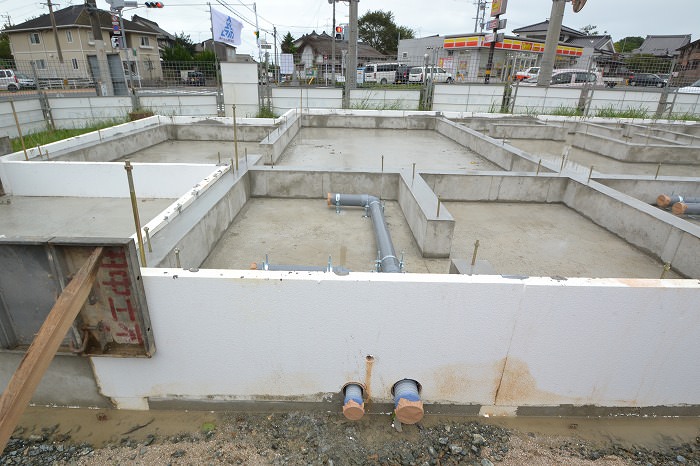 「福津市宮司元町01」注文住宅現場リポート③【基礎工事】【給排水】