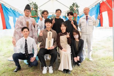 「福岡市東区19」注文住宅現場リポート①【地鎮祭】