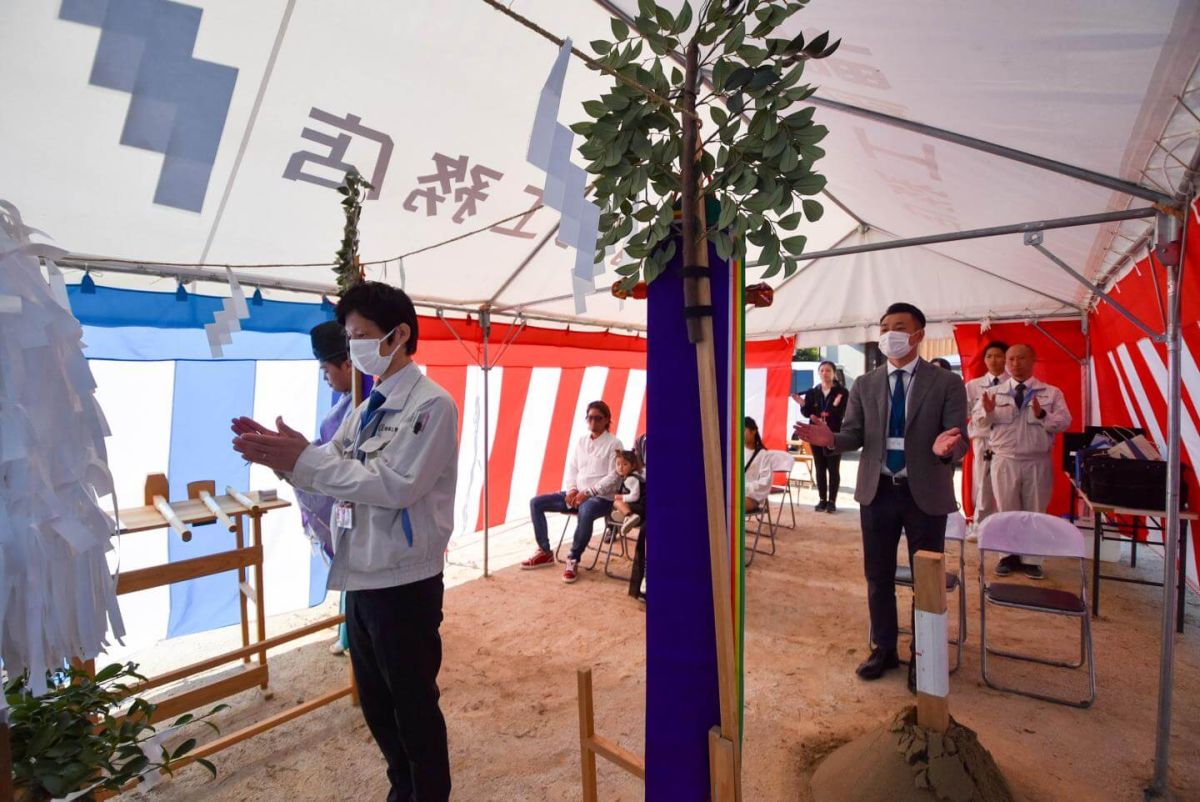 「春日市14」注文住宅現場リポート①【地鎮祭】